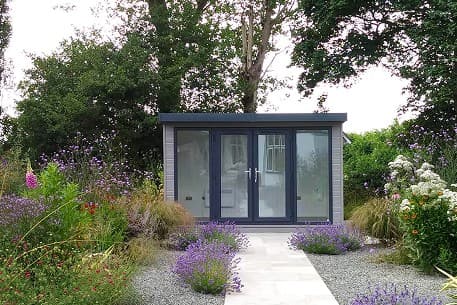 Cedar Clad Garden Room with Full-Height Glazing