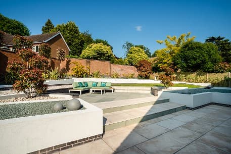 Bespoke patios designed for outdoor living and entertaining.